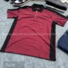 Zipper Polo Maroon