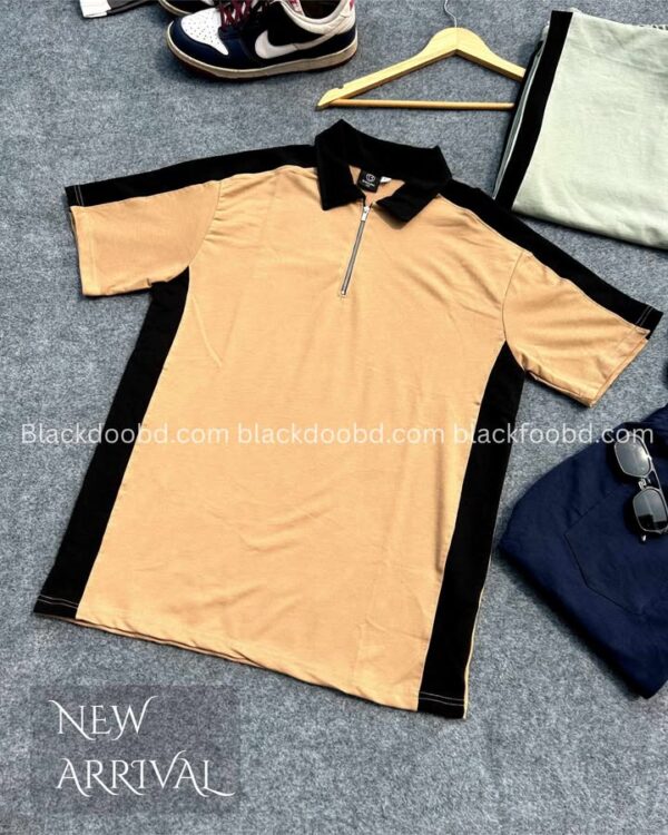 Zipper Polo Brown