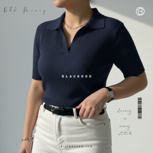 Old Money Polo Navy Blue for women