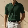 Old Money Polo Shirt Bottle Green