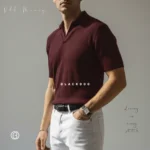 Old Money Polo Shirt Maroon
